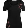 Womens Icebreaker Women Tech Lite II SS Scoop Tee Swarming Shapes