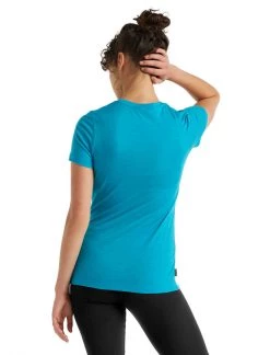 Icebreaker Women Tech Lite II SS Tee Natures Orb ARCTIC TEAL Mens