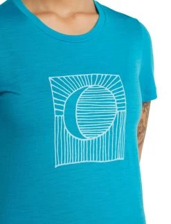 Icebreaker Women Tech Lite II SS Tee Natures Orb ARCTIC TEAL Mens