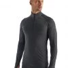 Icebreaker 260 Zone LS Half Zip Jet Heather/Black Mens