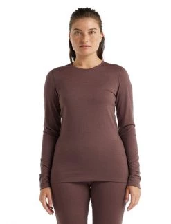 Icebreaker Wmns 200 Oasis LS Crewe Mink