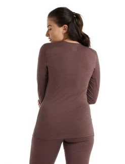 Icebreaker Wmns 200 Oasis LS Crewe Mink