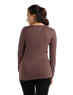 Icebreaker Womens 200 Oasis LS Scoop Mink