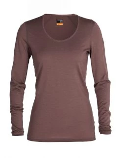 Icebreaker Womens 200 Oasis LS Scoop Mink