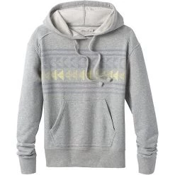 Prana PrAna Graphic Hoodie Heather Grey Daybreak Womens