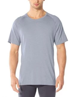 Icebreaker Motion Seamless SS Crewe Mineral Heather