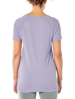 Icebreaker Wmns Motion Seamless SS Crewe Orchid Heather Womens
