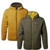 Mens Craghoppers Compresslite V Hooded Jacket WdldGrn/DkBs