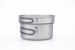 Keith Titanium 2-Piece Titanium Pot And Pan Cook Set 950ml/600ml