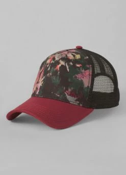 Hats And Beanies Prana La Viva Trucker Spiced Wine Wisteria