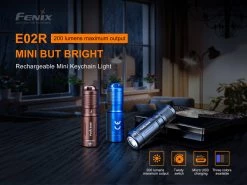 Fenix E02R Cree XP-G2 S3 White LED Flashlight (blue)