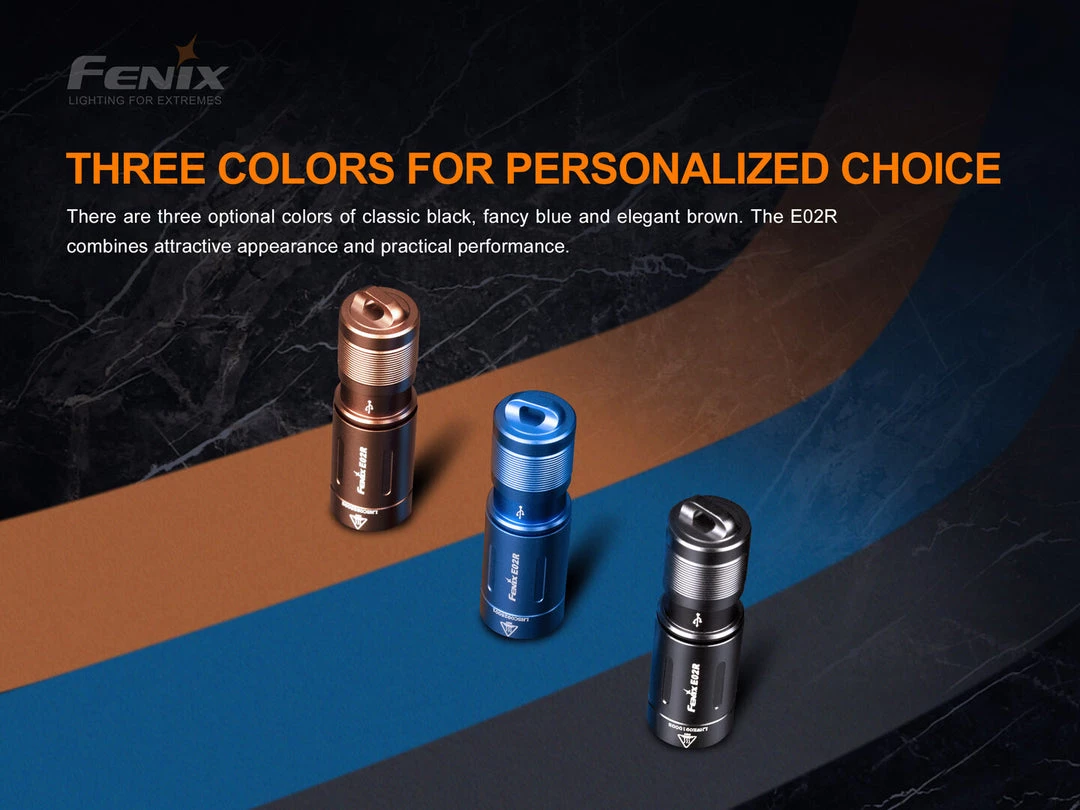 Fenix E02R Cree XP-G2 S3 White LED Flashlight (brown) Hike/Camp 4 Fenix E02R Cree XP-G2 S3 White LED Flashlight (brown) Hike/Camp