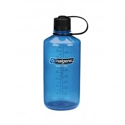 Hike/Camp Nalgene Narrow Mouth Tritan Bottle 1000ml Blue W/Black