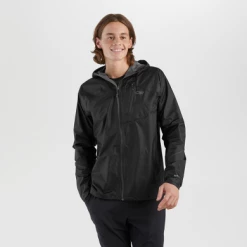 Mens Outdoor Research Ms Helium Rain Jacket Black