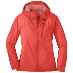 Outdoor Research Womens Helium Rain Jacket Sunset