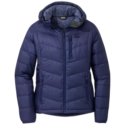 Outdoor Research Womens Warli Sky Transcendent Down Hoody Twlght St Pr