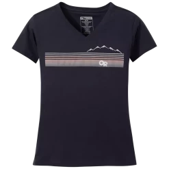 Outdoor Research Womens Ally V-Neck S/S Tee Navy
