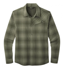 Outdoor Research Mens Astroman L/S Sun Shirt Fatigue Plaid