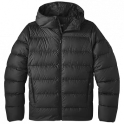 Outdoor Research Mens Coldfront Down Hoodie Black
