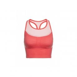 ICEBREAKER Wmns Meld Zone Long Sport Bra POPPY RED/Sorbet Womens