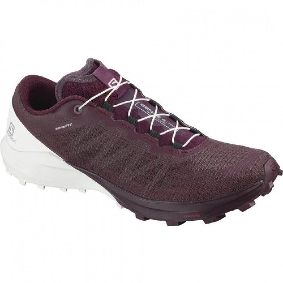Salomon Sense 4 W Pro Wine Tasting/Wht/Icy Morn Womens 1 Salomon Sense 4 W Pro Wine Tasting/Wht/Icy Morn Womens