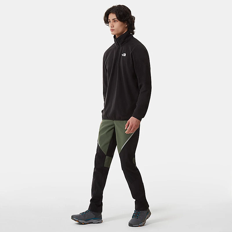 The North Face Mens 100 Glacier Fleece QZ TNF Black 2 The North Face Mens 100 Glacier Fleece QZ TNF Black