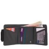 LIFEVENTURE Life Venture RFID Protected Tri-Fold Wallet GREY