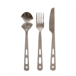 LIFEVENTURE Life Venture Titanium Knife, Fork & Spoon Set Hike/Camp