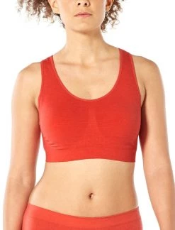 Icebreaker Wmns Anatomica Seamless Sport Bra Fire