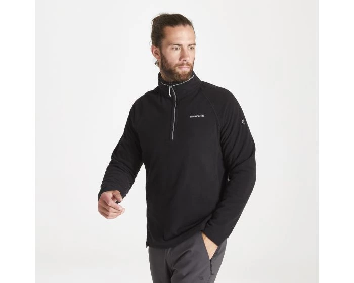 Mens Craghoppers Corey VI Half Zip Black
