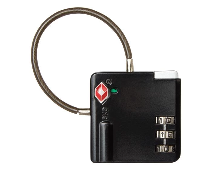 Travel Craghoppers TSA Padlock Combo/Cable Black