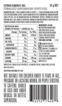 CLIF SHOT GEL CITRUS 34g