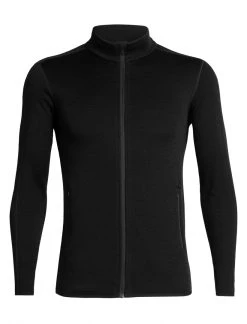 Icebreaker Mens Elemental LS Zip Black