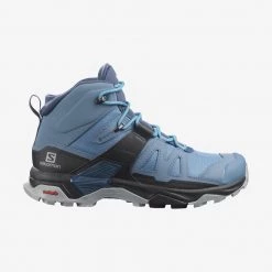 Womens Salomon X Ultra 4 Mid GTX W Copen Blue/Black/Dark Denim