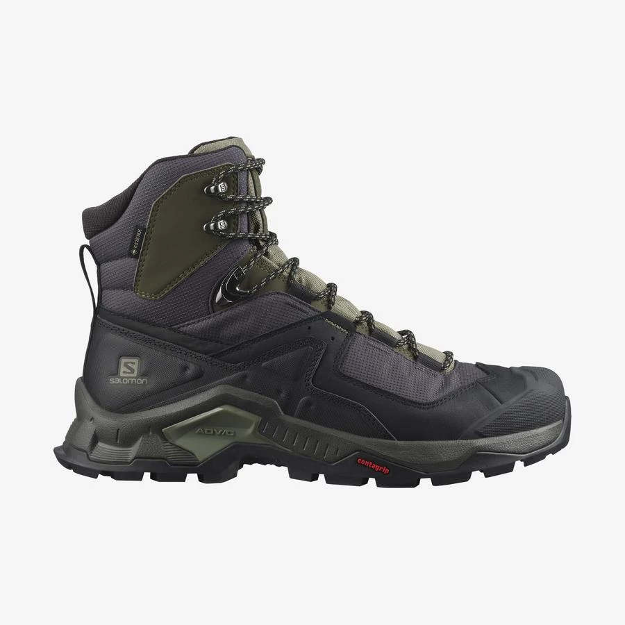 Mens Salomon Quest Element GTX Black/Deep Lichen Green/Olive Night 1 Mens Salomon Quest Element GTX Black/Deep Lichen Green/Olive Night