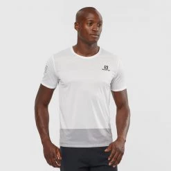Mens Salomon Sense Tee M Wht/Black/Alloy
