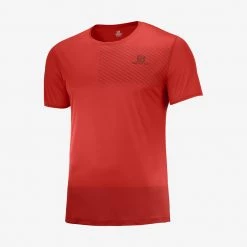 Mens Salomon Sense Tee M Goji Berry/Madder Brown
