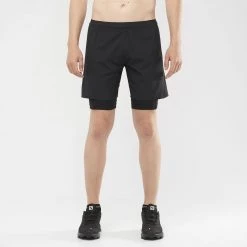 Salomon Cross Twinskin Shorts M Black