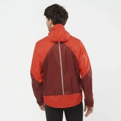 Salomon Bonatti WP Jacket M Fiery Red/Cabernet Mens