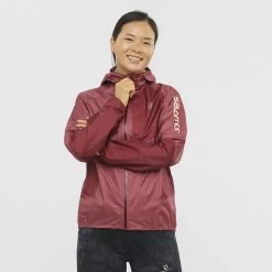 Salomon Bonatti WP Jacket W Earth Red/Cabernet/Apricot Ice