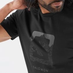 Mens Salomon Outlife Logo Tee M Black