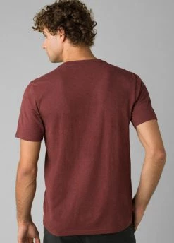Prana Beer Belly Journeyman T-Shirt Maple Heather Mens