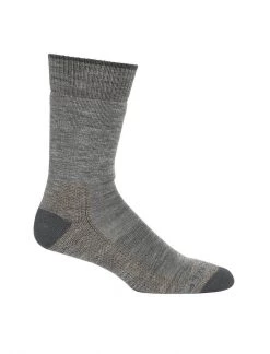 Icebreaker Hike Medium Crew Socks Gritstone Heather