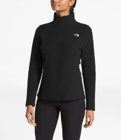 THE NORTH FACE W TKA GLCR 1/4 ZIP TNF BLK/TNF BLK