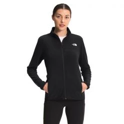 The North Face Womens TKA Glacier FZ TNF Black