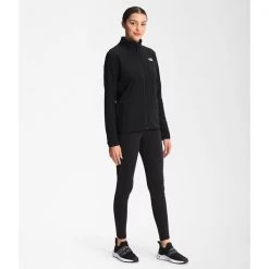 The North Face Womens TKA Glacier FZ TNF Black