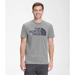 The North Face Mens S/S Half Dome Tee Tnfmedgryhthr/nav