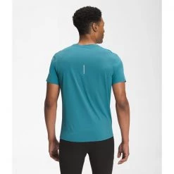 The North Face Mens True Run S/S Shirt Storm Blue