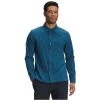 The North Face Mens First Trail UPF L/S Shirt Monterey Blue