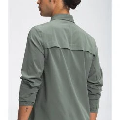 The North Face Mens First Trail UPF Long-Sleeve Shirt Agave Green